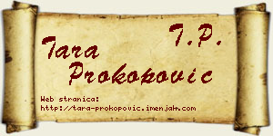 Tara Prokopović vizit kartica